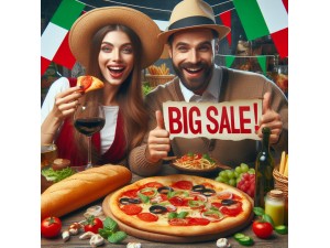 Arrivederci, Regular Prices! Ciao, Big Sale! -15% on Italian Products