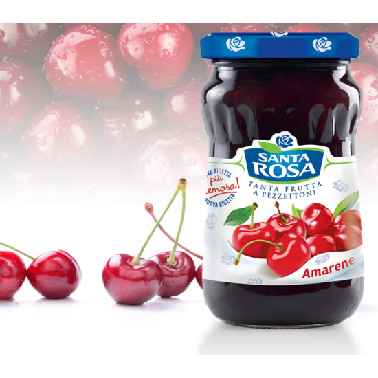 Italian Amarene Cherries Jam Santa Rosa 350g