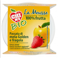 Mousse 100% Fruit Apple Golden and Strawberry Chini Bio 2x100g 