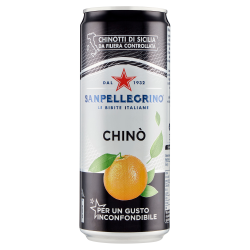 Sanpellegrino Italský perlivý nealkoholický nápoj Chinotto Chinò plechovka 33cl