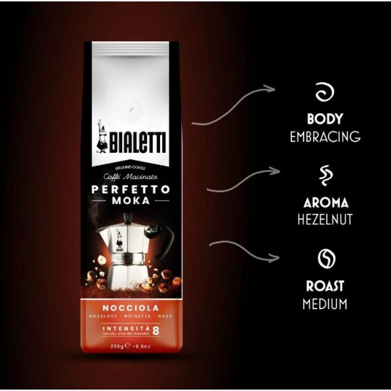 Bialetti Ground coffee Perfect Moka Hazelnut 250g