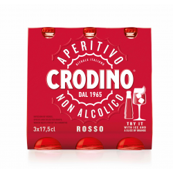 Nealkoholický Italský Aperitiv Crodino Rosso 3x175ml