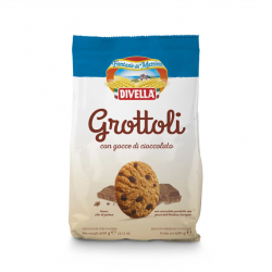 Italian Biscuits Grottoli with Chocolate chips Divella 400g