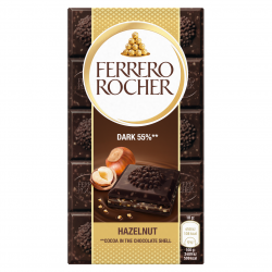 Italian Dark 55% Chocolate with Hazelnut Bar Ferrero 90g 