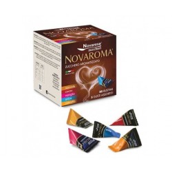 Flavored sugar in 5 flavors for coffee 80 sachets 400g